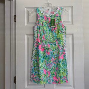 NWT Lilly Pulitzer Mila Shift Dress Coconut Jungle sz 0